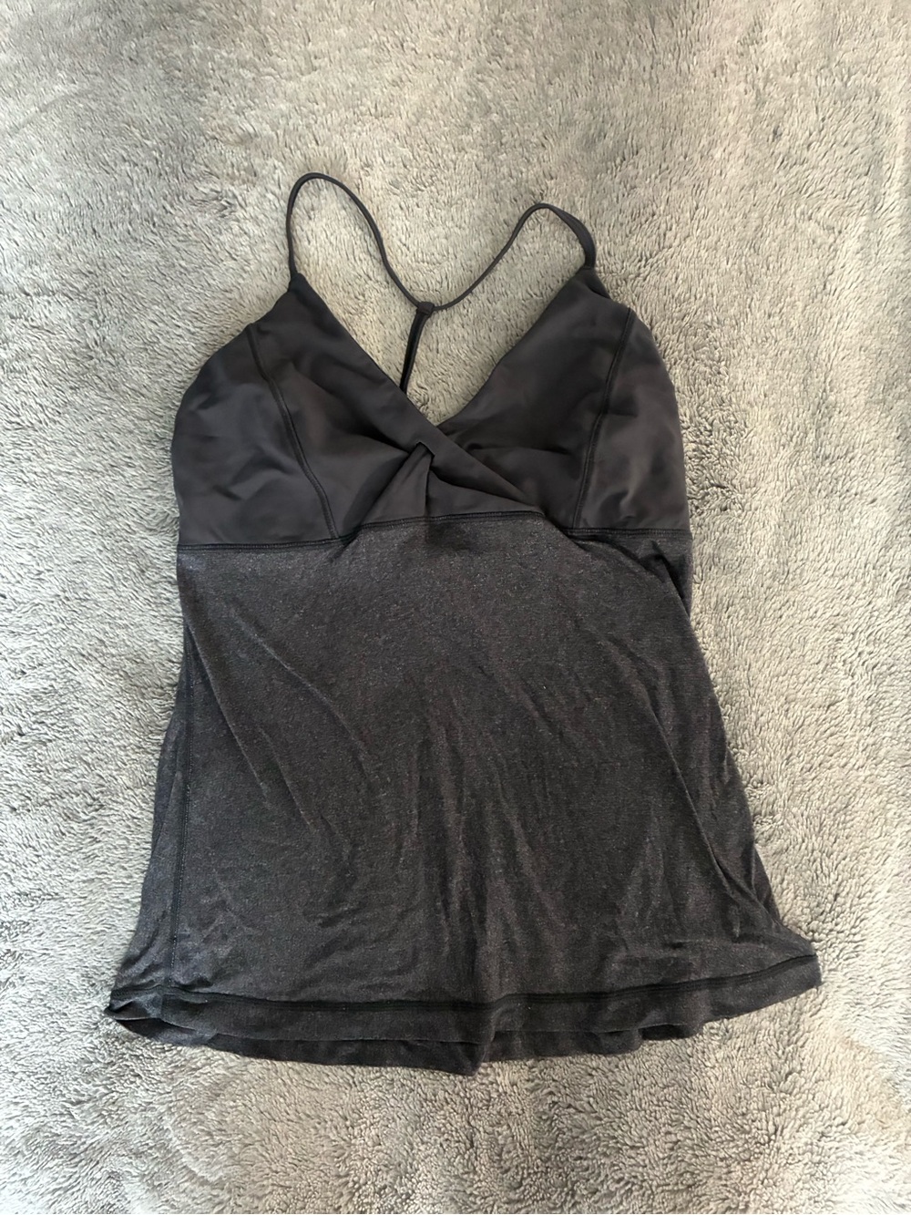 Lululemon Black V-Neck Spaghetti Strap Women's Tank Top
